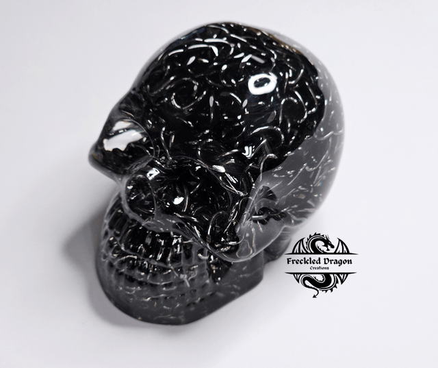 Skull - Black Chain - High Gloss
