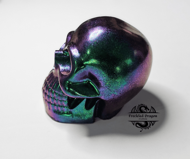 Skull - Green Chameleon