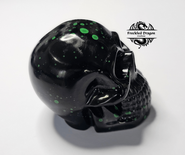 Skull - Green Splatter