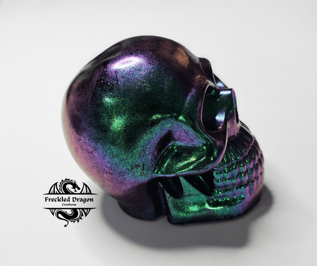 Skull - Green Chameleon