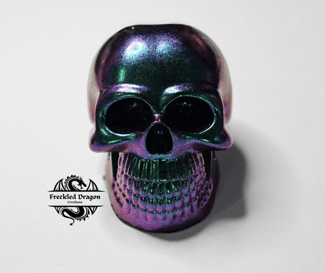 Skull - Green Chameleon