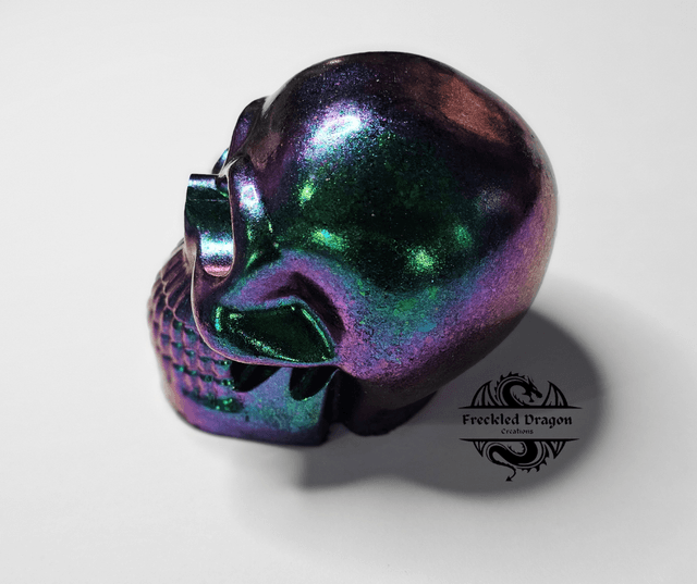 Skull - Green Chameleon